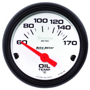 AUTOMETER 2 1/16" Air Core Oil Temperature Gauge, 60-170°C, Phantom
