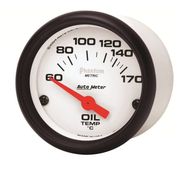 AUTOMETER 2 1/16" Air Core Oil Temperature Gauge, 60-170°C, Phantom - Image 2