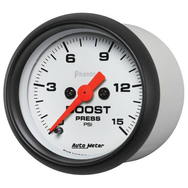 AUTOMETER Boost Gauge 2 1/16", 15PSI, Digital Stepper Motor, Phantom - Image 2