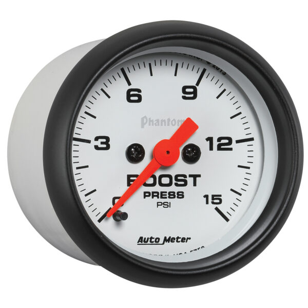 AUTOMETER Boost Gauge 2 1/16", 15PSI, Digital Stepper Motor, Phantom - Image 3
