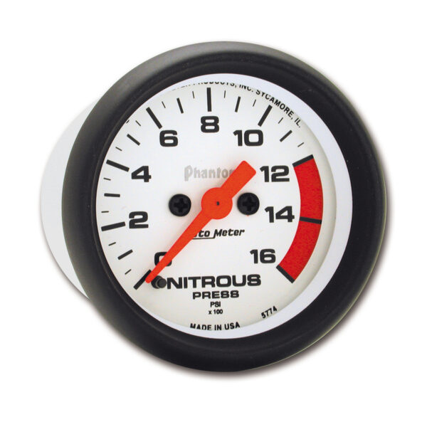 AUTOMETER Nitrous Pressure Gauge 2 1/16", 1600PSI, Digital Stepper Motor, Phantom - Image 2
