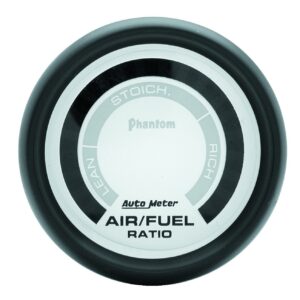 AUTOMETER Narrowband Air/Fuel Ratio AFR Gauge 2 1/16", Lean-Rich, LED Array, Phantom