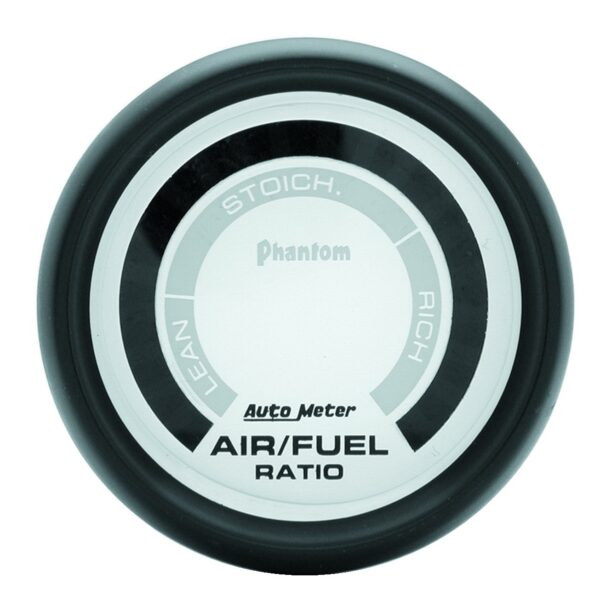 AUTOMETER Narrowband Air/Fuel Ratio AFR Gauge 2 1/16", Lean-Rich, LED Array, Phantom