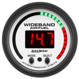 AUTOMETER Pro Air/Fuel Ratio AFR Gauge 2 1/16", 10:1-20:1, Digital W/ Peak & Warn, Phantom