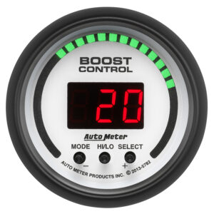 AUTOMETER Boost Controller Gauge 2 1/16", 30Inhg-30PSI, Incl. Solenoid, Digital, Phantom