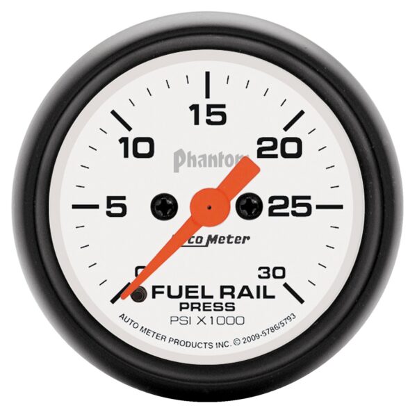 AUTOMETER Rail Pressure Gauge (Ram 6.7L), 2 1/16", 30Kpsi, Digital Stepper Motor, Phantom