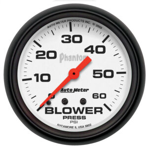 AUTOMETER Boost Gauge 2 5/8", 60PSI, Mechanical, Phantom