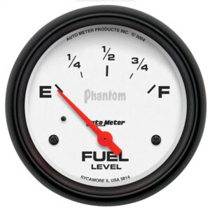 AUTOMETER Fuel Level Gauge 2 5/8", 0° To 90°F, Elec, Phantom