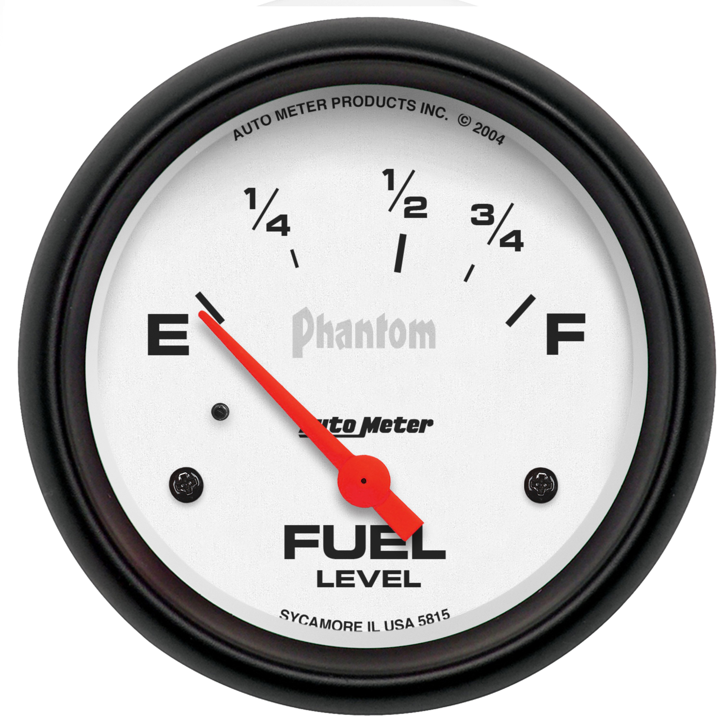 AUTOMETER Fuel Level Gauge 2 5/8", 73° To 10°F, Elec, Phantom