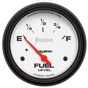 AUTOMETER Fuel Level Gauge 2 5/8", 240° To 33°F, Elec, Phantom