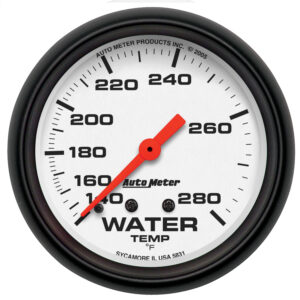 AUTOMETER Water Temperature Gauge 2 5/8", 140-280°f, Mechanical, Phantom