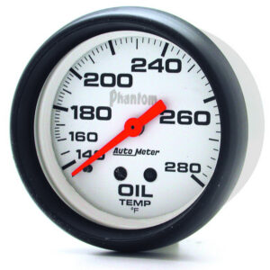 AUTOMETER Oil Temperature Gauge 2 5/8", 140-280°f, Mechanical, Phantom
