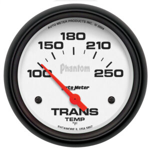 AUTOMETER 2 5/8" 100-250°F Electric Transmission Temperature Gauge, Phantom