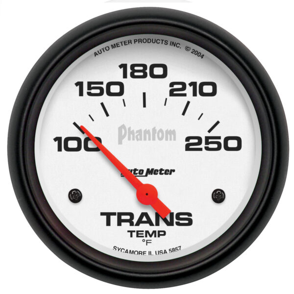 AUTOMETER 2 5/8" 100-250°F Electric Transmission Temperature Gauge, Phantom