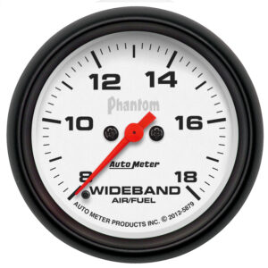 AUTOMETER Wideband Air/Fuel Ratio AFR Gauge Analogue, 2 5/8", 8:1-18:1, Stepper Mtr, Phantom