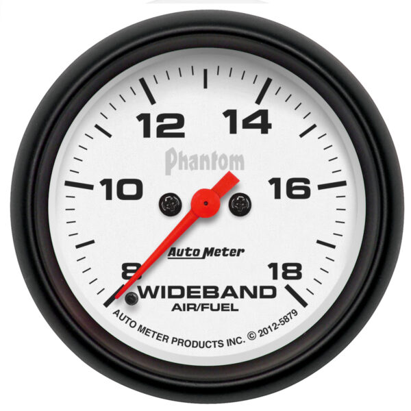 AUTOMETER Wideband Air/Fuel Ratio AFR Gauge Analogue, 2 5/8", 8:1-18:1, Stepper Mtr, Phantom