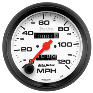 AUTOMETER Speedometer Gauge 3 3/8", 120MPH, Mechanical, Phantom