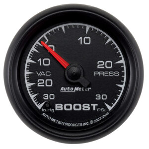 AUTOMETER Vacuum/Boost Gauge 2 1/16", 30Inhg-30PSI, Mechanical, Es