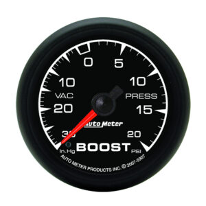 AUTOMETER Vacuum/Boost Gauge 2 1/16", 30Inhg-20PSI, Mechanical, Es