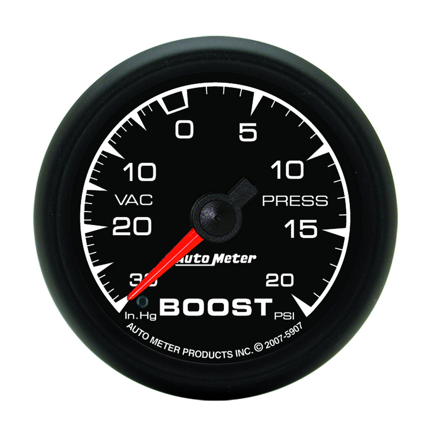 AUTOMETER Vacuum/Boost Gauge 2 1/16", 30Inhg-20PSI, Mechanical, Es