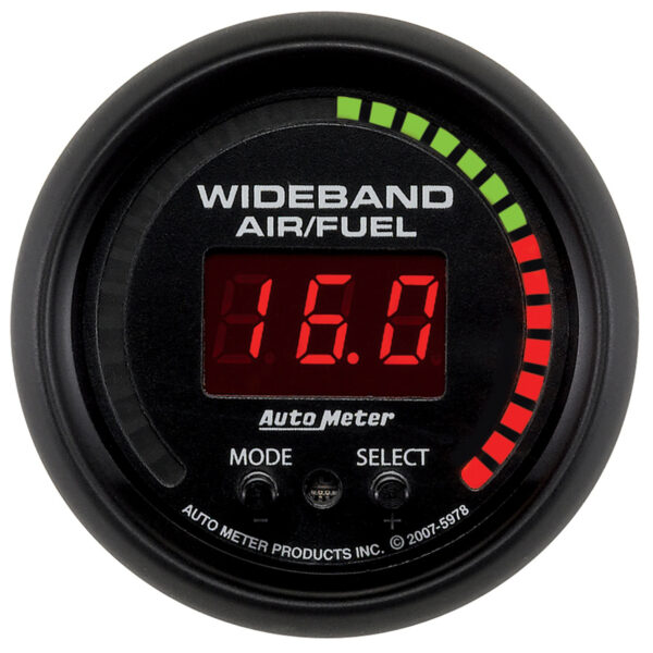 AUTOMETER Pro Air/Fuel Ratio AFR Gauge 2 1/16", 10:1-20:1, Digital W/ Peak & Warn, Es