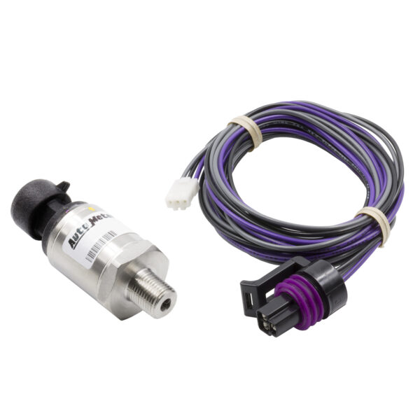 AUTOMETER Sensor Kit, Fluid Pressure, 0-100PSI, 1/8" NPT Male, Optional, Airdrive