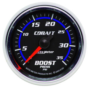 AUTOMETER Boost Gauge 2 1/16", 35PSI, Mechanical, Cobalt