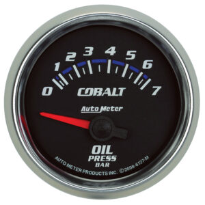 AUTOMETER Oil Pressure Gauge 2 1/16", 7Bar, Electric, Cobalt