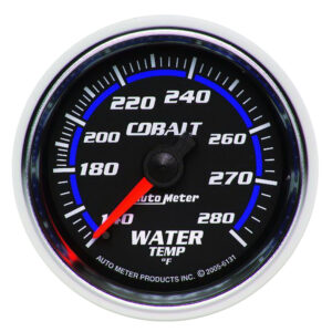 AUTOMETER Water Temperature Gauge 2 1/16", 140-280°f, Mechanical, Cobalt