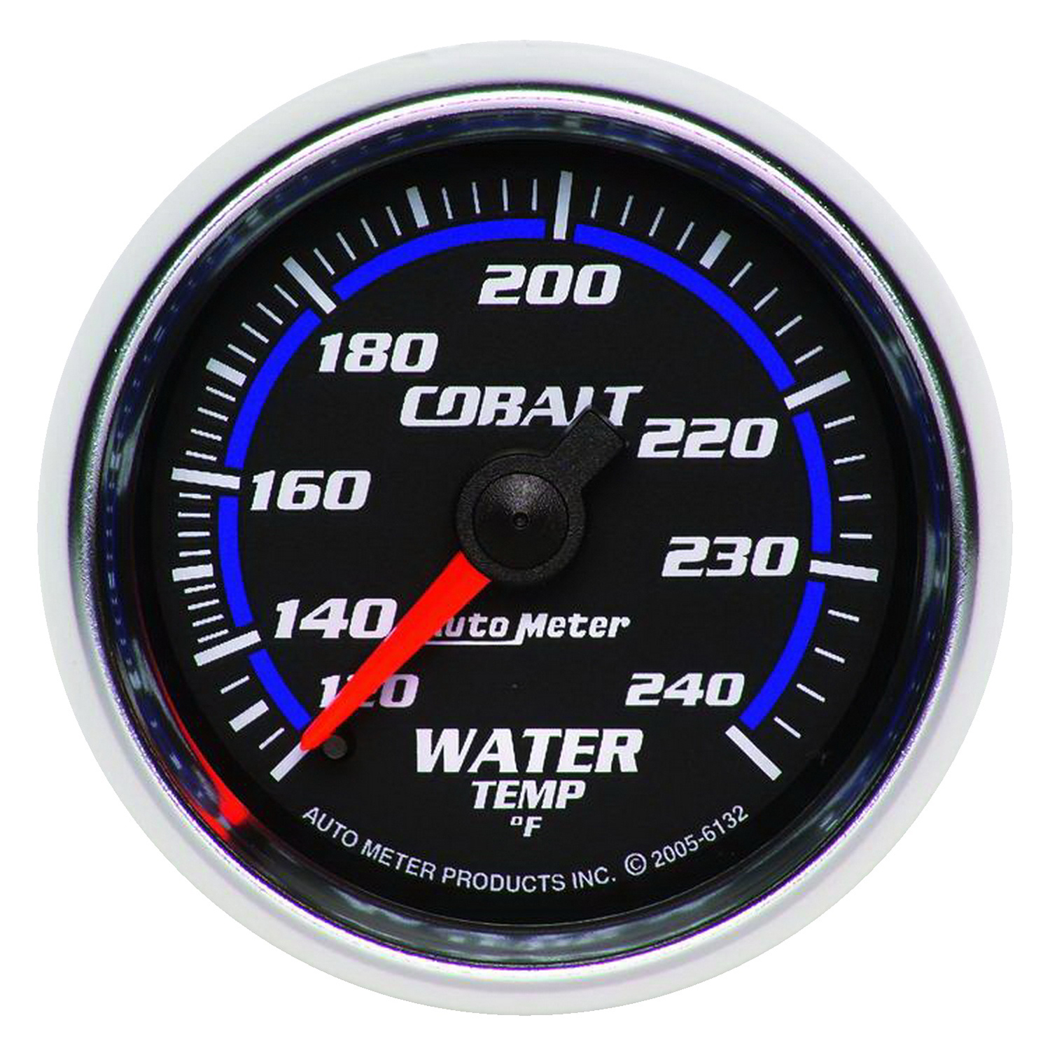 AUTOMETER Water Temperature Gauge 2 1/16", 120-240&deg;f, Mechanical, Cobalt