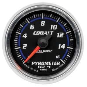 AUTOMETER EGT Pyrometer Gauge 2 1/16", 1600°f, Digital Stepper Motor, Cobalt