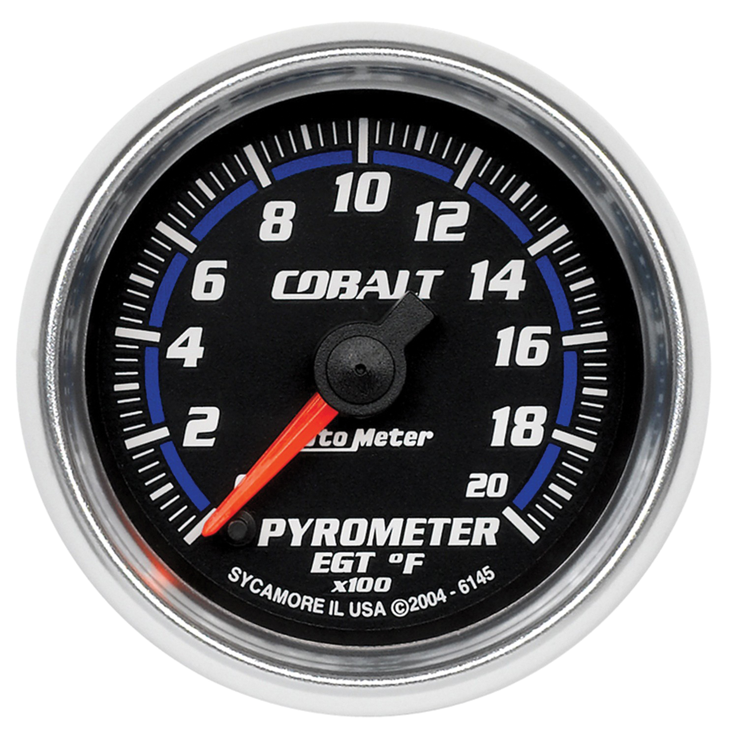 AUTOMETER EGT Pyrometer Gauge 2 1/16", 2000°f, Digital Stepper Motor, Cobalt