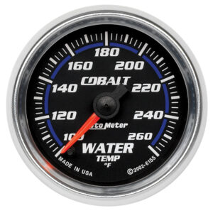 AUTOMETER Water Temperature Gauge 2 1/16", 100-260°f, Digital Stepper Motor, Cobalt