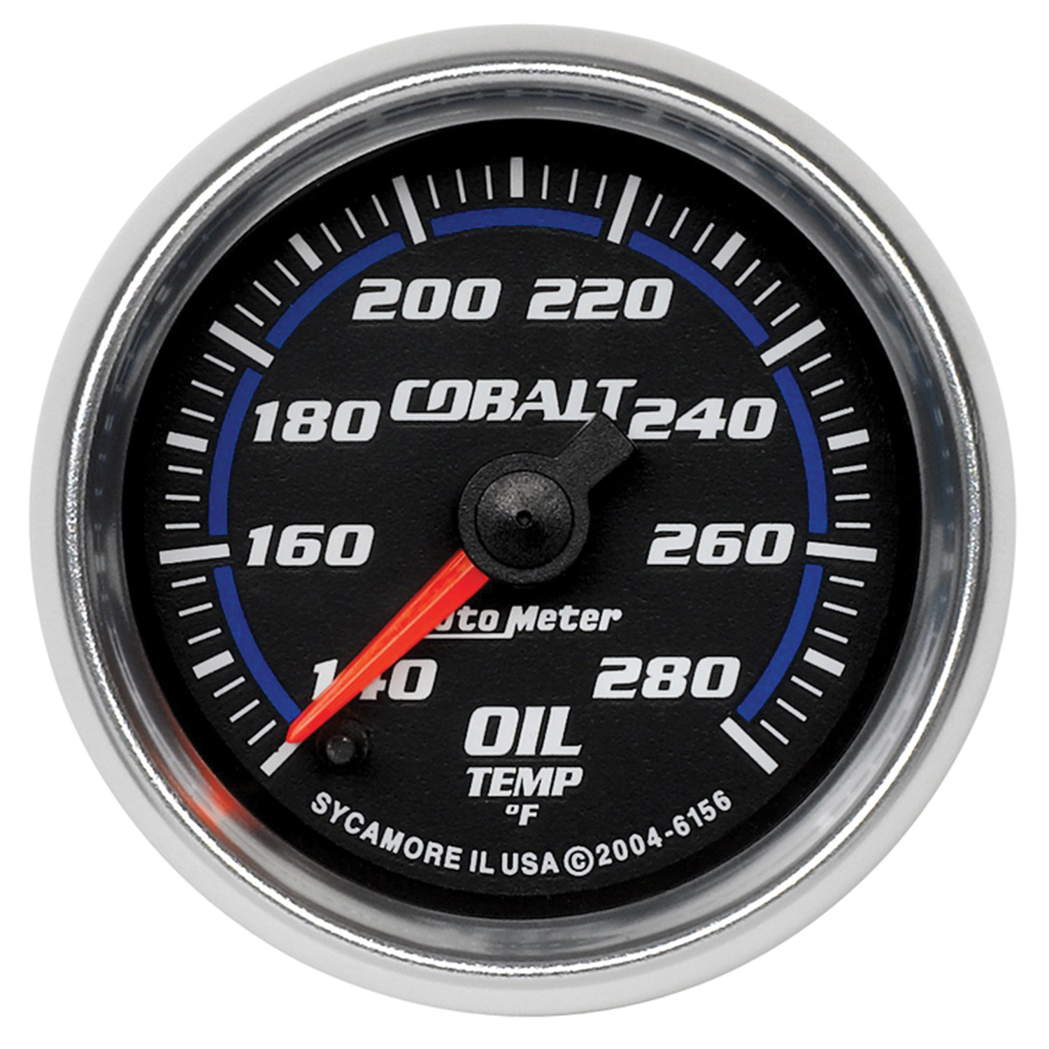 AUTOMETER Oil Temperature Gauge 2 1/16", 140-280°f, Digital Stepper Motor, Cobalt