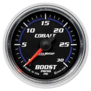 AUTOMETER Boost Gauge 2 1/16", 30PSI, Digital Stepper Motor, Cobalt