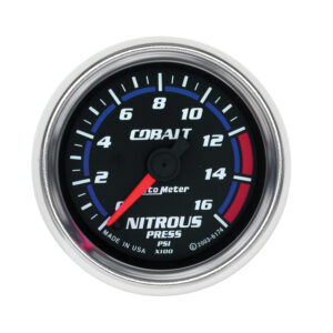 AUTOMETER Nitrous Pressure Gauge 2 1/16", 1600PSI, Digital Stepper Motor, Cobalt