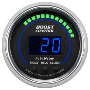 AUTOMETER Boost Controller Gauge 2 1/16", 30Inhg-30PSI, Incl. Solenoid, Digital, Cobalt