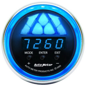 AUTOMETER Tachometer Gauge Digital RPM W/ LED Shift Light, Cobalt