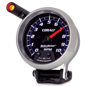 AUTOMETER Tachometer Gauge 3 3/4", 10K RPM, Pedestal W/ Ext. Quick-Lite, Cobalt