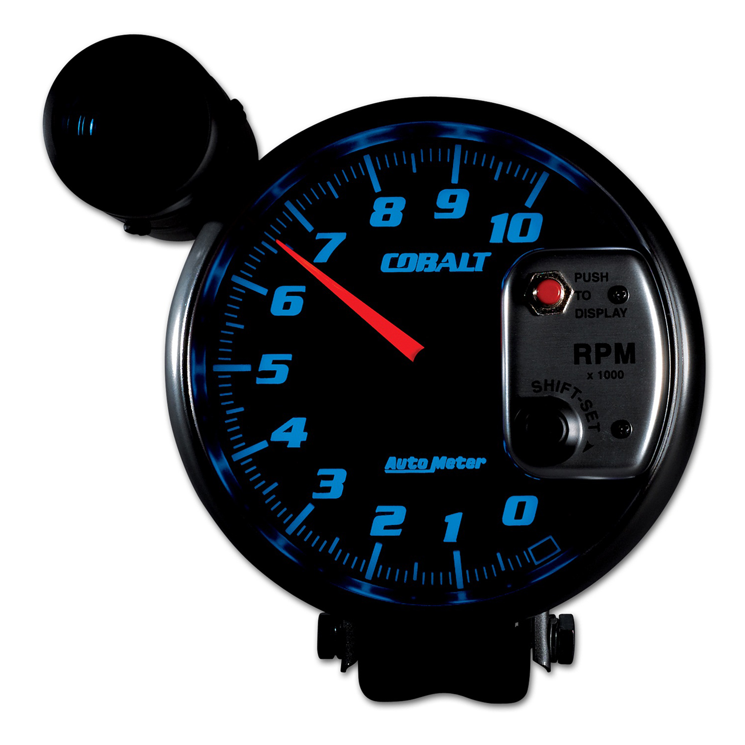 AUTOMETER Tachometer Gauge 5", 10K RPM, Pedestal W/ Ext. Shift-Lite, Cobalt - Image 2