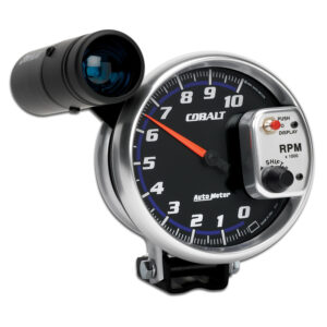 AutoMeter 6299 Cobalt series 5 inch pedestal mount tachometer with black face