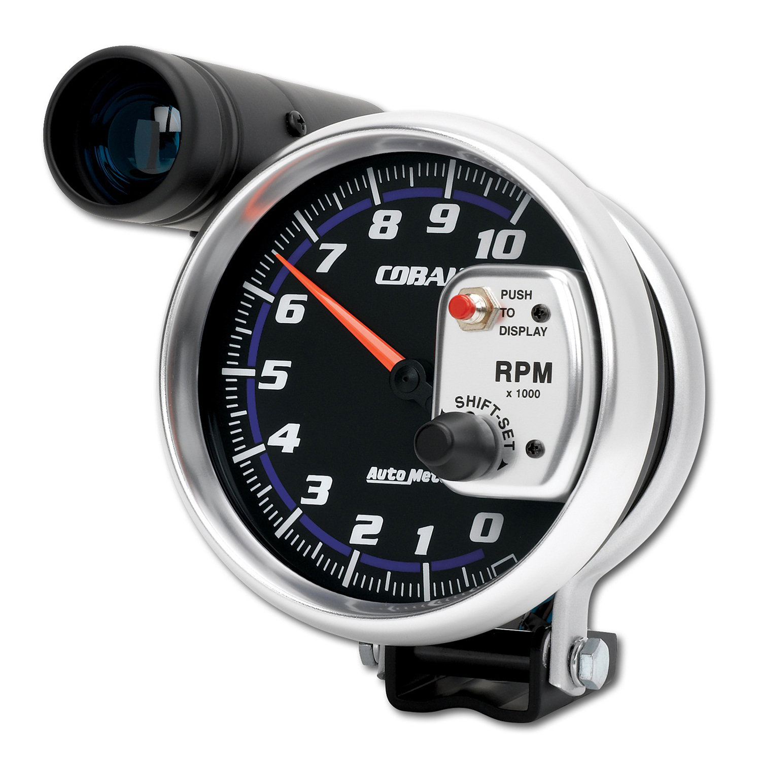 AUTOMETER Tachometer Gauge 5", 10K RPM, Pedestal W/ Ext. Shift-Lite, Cobalt - Image 4