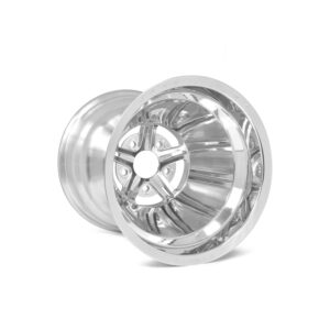 Race Star 63-510456201P 63 Pro Forged 15x10 inch polished drag racing wheel with 5x4.50 bolt pattern and 5-spoke design