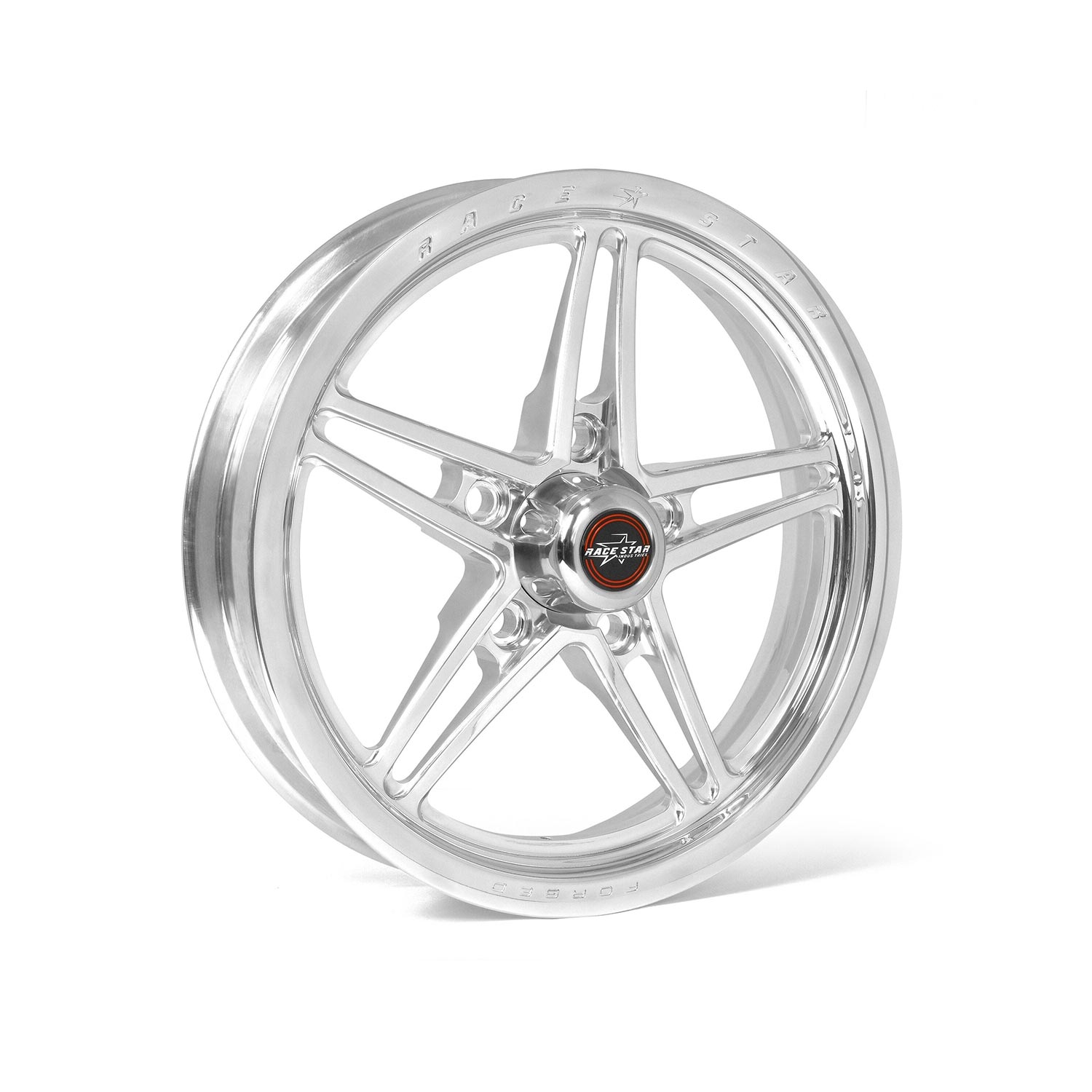 RACE STAR 63 Pro Forged Polished Alloy Wheel Spindle Mount Anglia 15x3.50