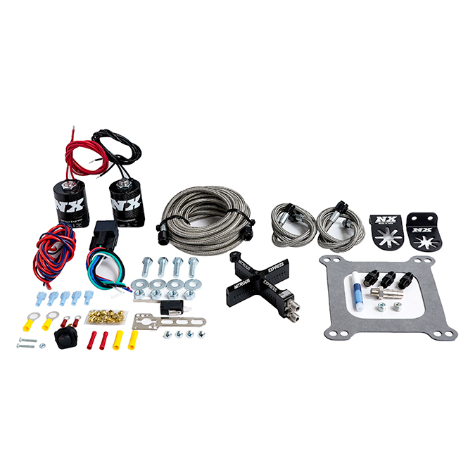 NITROUS EXPRESS 4150 Covert Crossbar Plate System,Pro Power 100-500Hp (No Bottle)