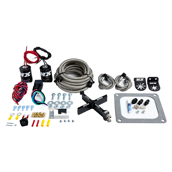 NITROUS EXPRESS 4500 Covert Crossbar Plate System, Stage 6 50-300Hp (No Bottle)
