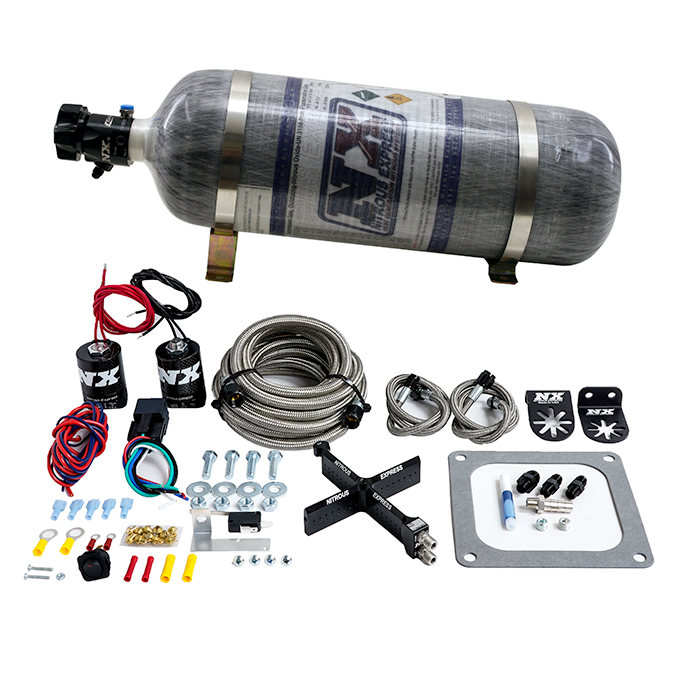 NITROUS EXPRESS 4500 Covert Crossbar Plate System, Stage 6 50-300Hp ( 12#Bottle)