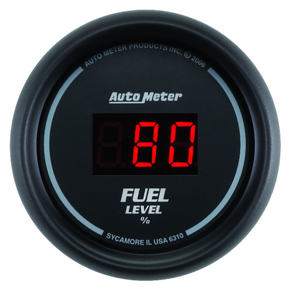 AUTOMETER 5pc Gauge Kit 3 3/8" & 2 1/16", Elec Speedo, Digital, Black Dial W/ Red LED - Image 5