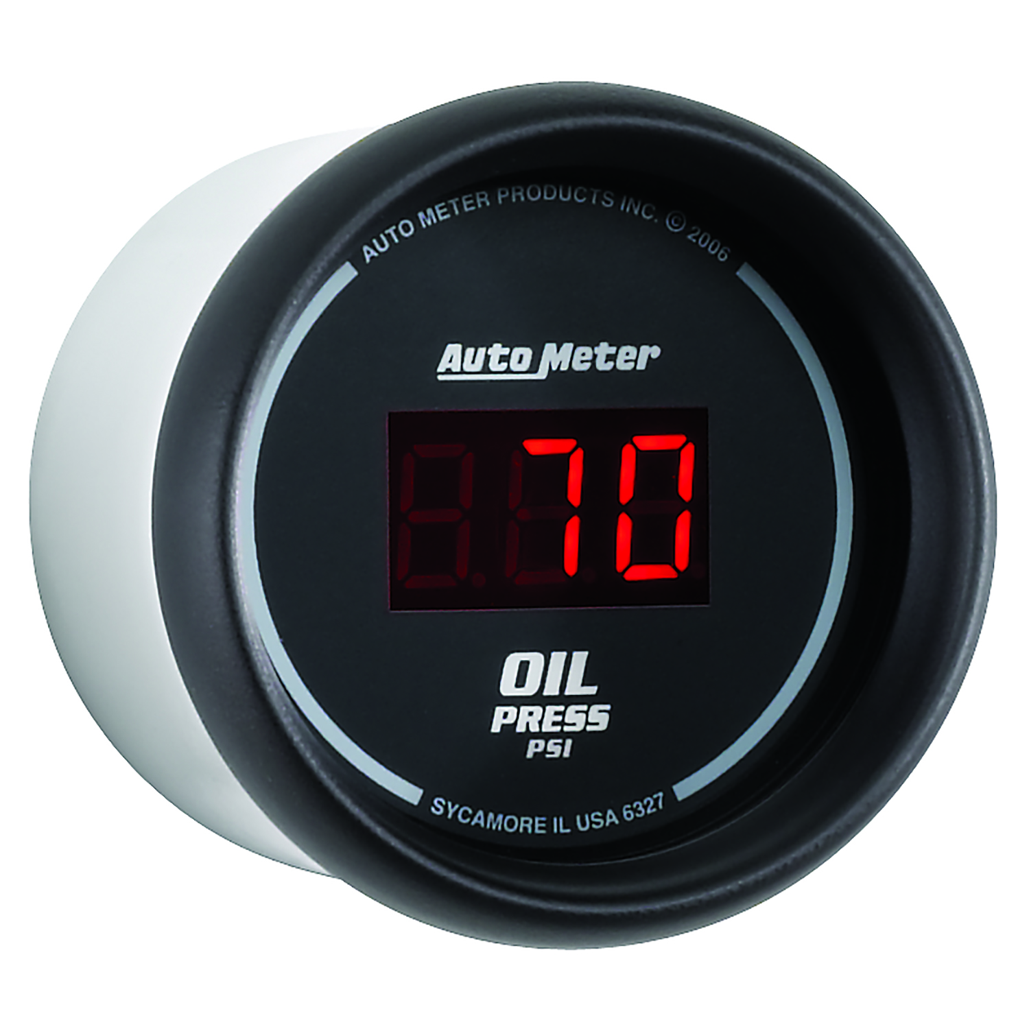 AUTOMETER Oil Pressure Gauge 2 1/16", 100PSI, Digital, Black Dial W/ Red LED - Image 3