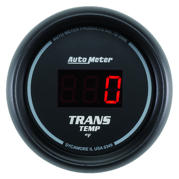 AUTOMETER Transmission Temperature Gauge 2 1/16", 340°F, Digital, Black Dial W/ Red LED